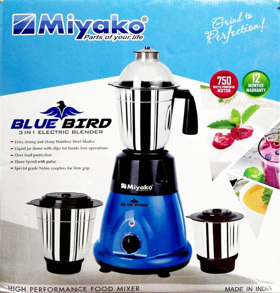 Miyako Blue Bird Mixer Grinder Blender