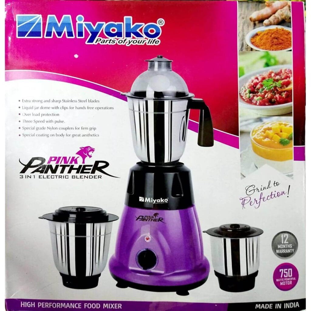 Miyako Pink Panther Blender Mixer Grinder